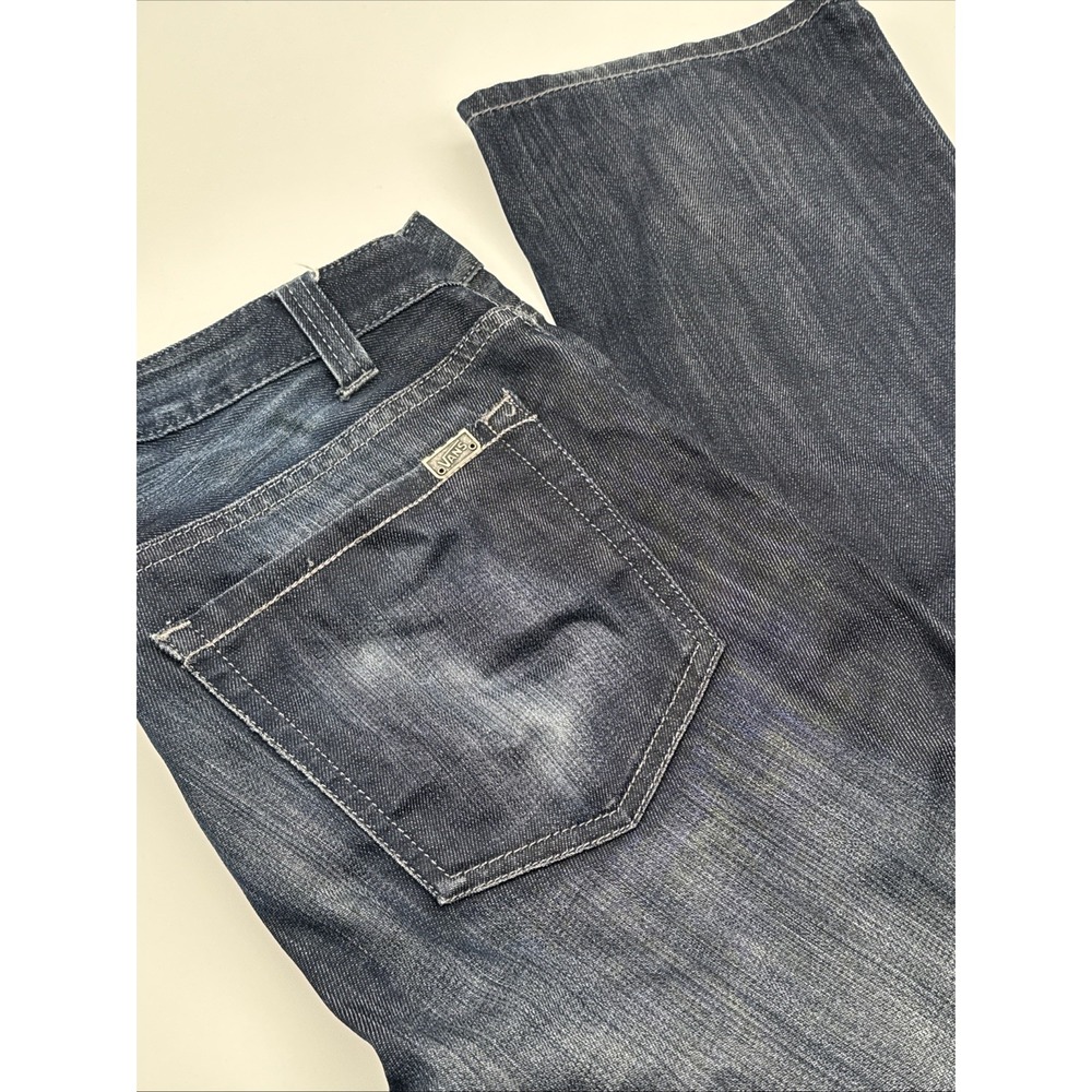 Vans Blue Jeans Mens 30 X 32 (Actual Size 33 X 30) Skater Cotton Blend Whiskered